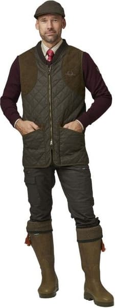 Vintage Quilt Waistcoat Herre, view: 1