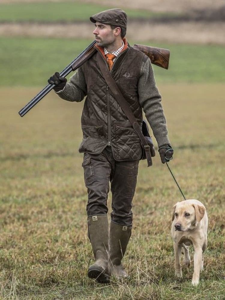 Vintage Quilt Waistcoat Herre, view: 6