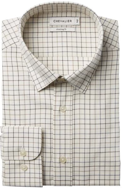 Luton Shooting Fit Shirt Men Stormy Blue Tattersall, view: 1