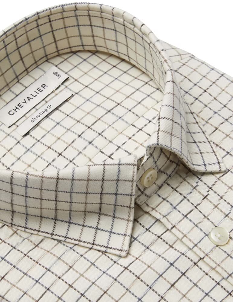 Luton Shooting Fit Shirt Men Stormy Blue Tattersall, view: 2