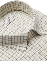 Luton Shooting Fit Shirt Men Stormy Blue Tattersall - view: 2