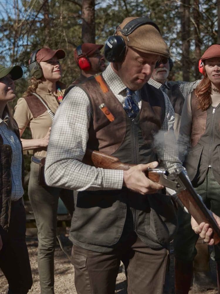 Luton Shooting Fit Shirt Men Hunter Green Tattersall, view: 4