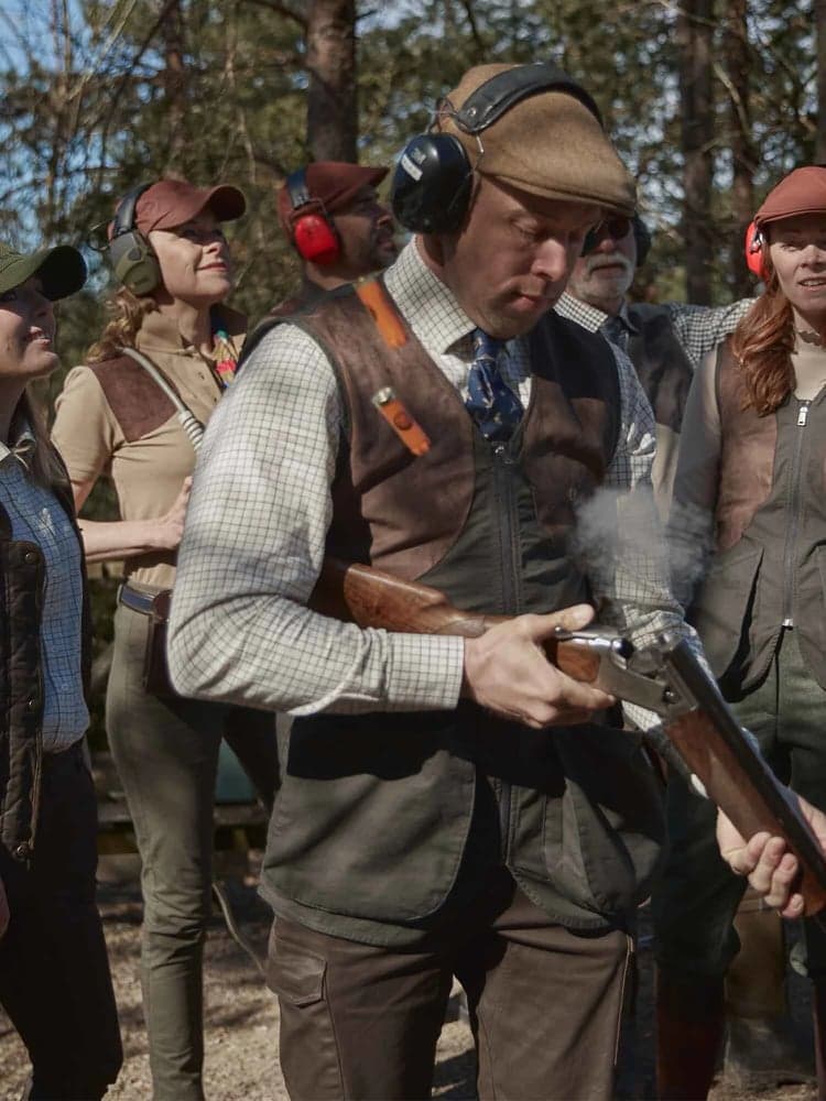 Caines Shooting Fit Shirt Men Stormy Blue, view: 4