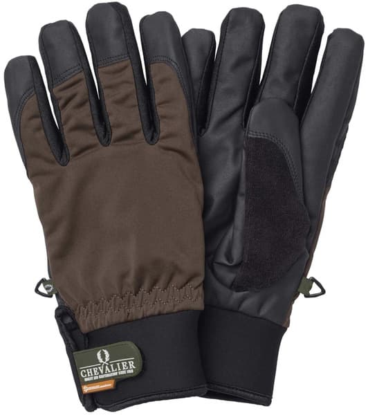 Windblocker Shooting Gloves Leather Brown, view: 0