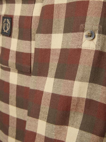 Heron Flannel Shirt Men Holly Green Checked, view: 4
