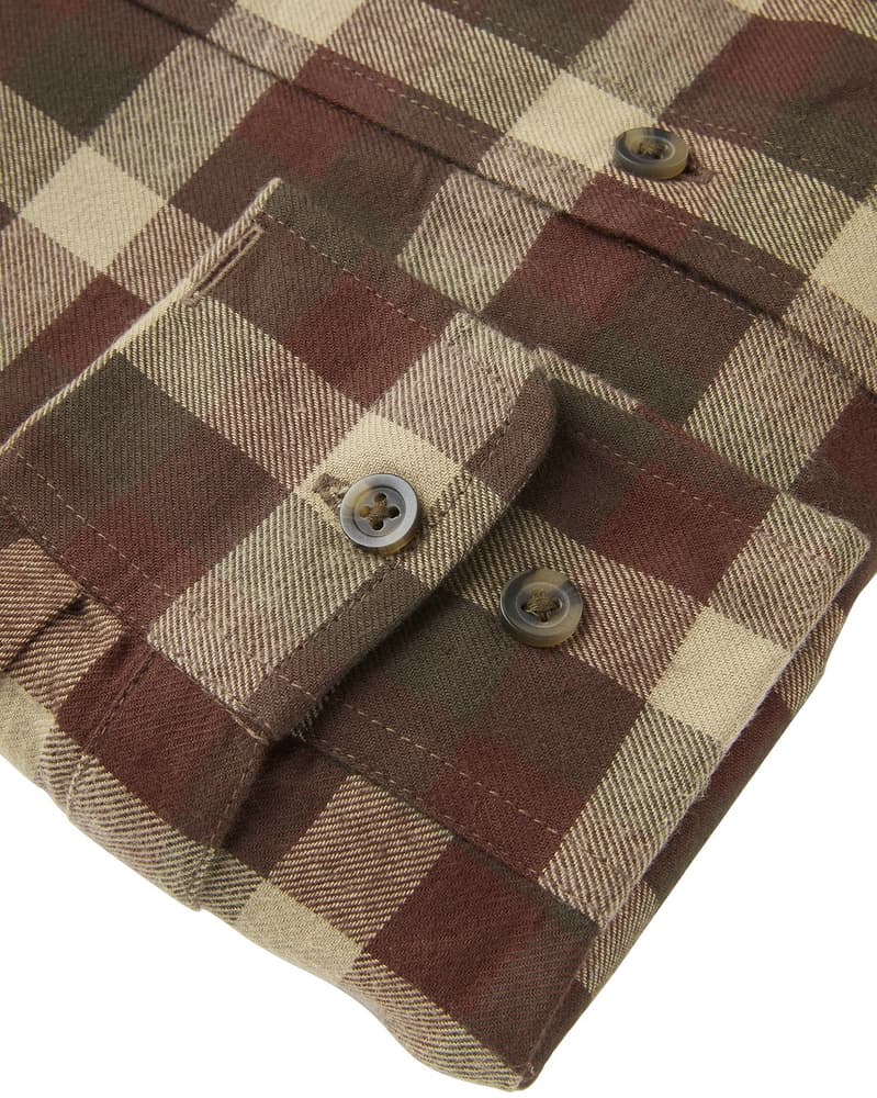 Heron Flannel Shirt Men Holly Green Checked, view: 3