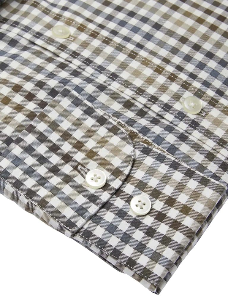 Belmont Regular Fit Shirt Men Leather Brown, view: 3