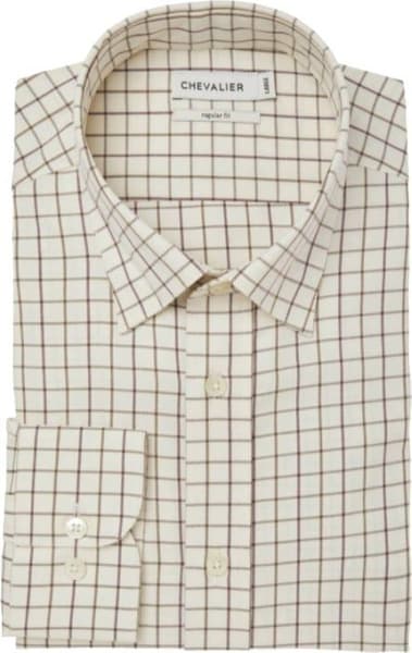Billet Shirt Men Hazelnut Tattersall, view: 2