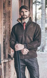 Milestone Fleece Cardigan Brown Herre - view: 1