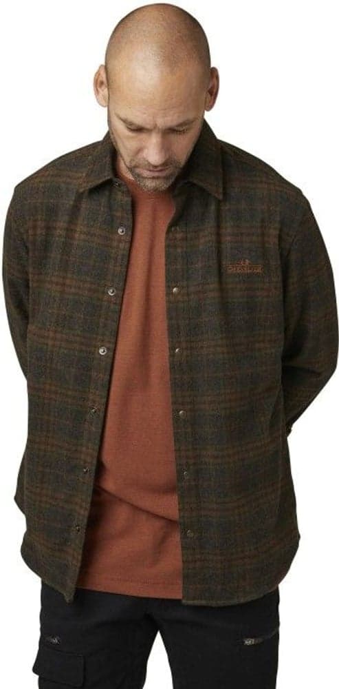 Shegra Woolmix Shirt LS Green Herre, view: 2