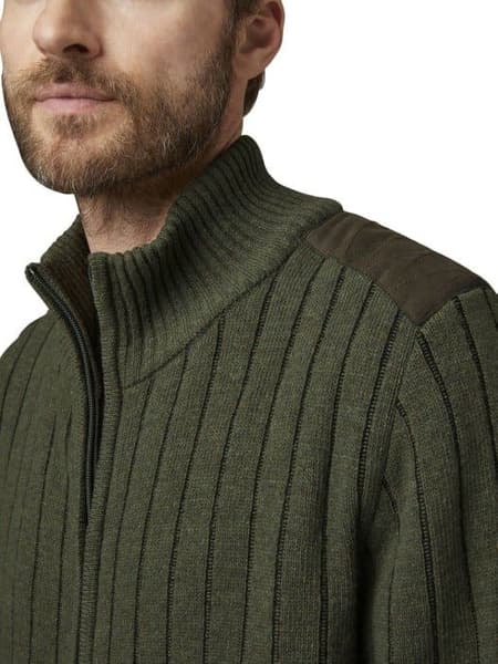 Fjord Plated Wool Cardigan Men Green, view: 2