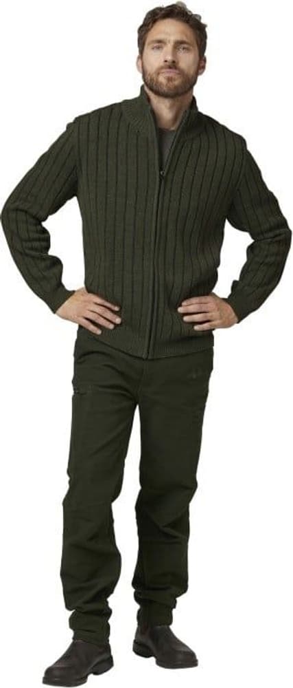 Fjord Plated Wool Cardigan Men Green, view: 1