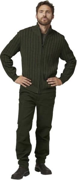 Fjord Plated Wool Cardigan Men Green, view: 1