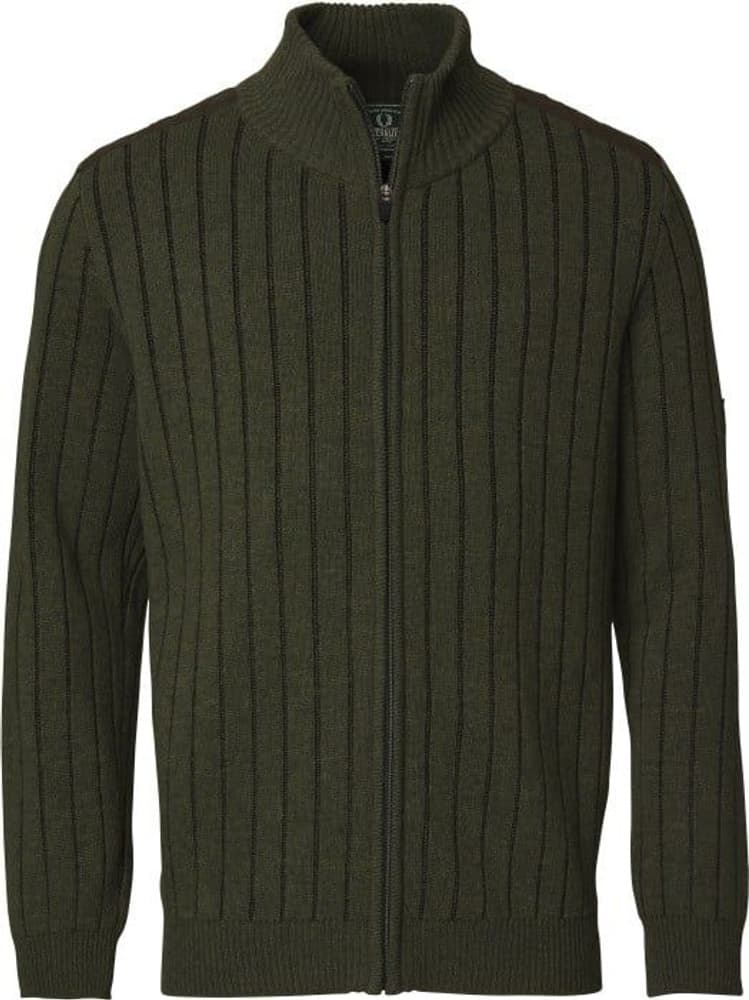Fjord Plated Wool Cardigan Men Green, view: 0