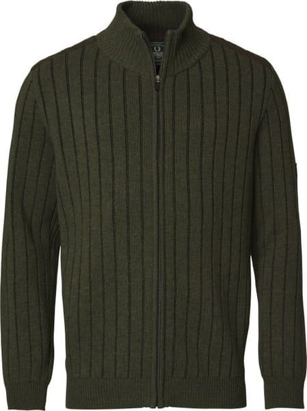 Fjord Plated Wool Cardigan Men Green, view: 0