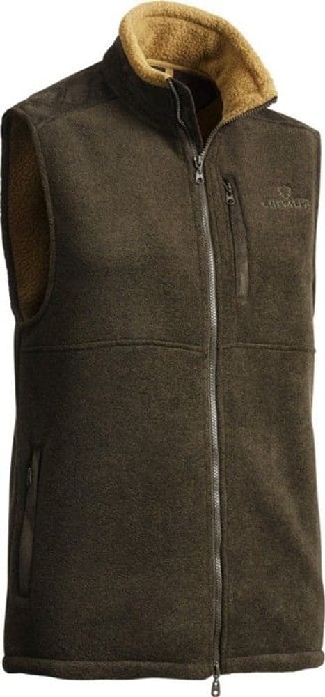Milestone Fleece Vest Grønn Melange Herre, view: 0