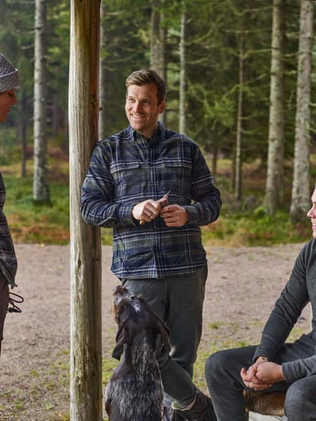 Heron Flannel Shirt Men October Green Checked, view: 5