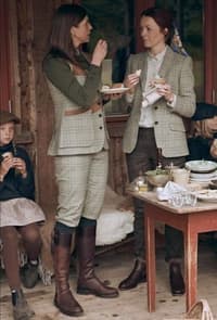 Advie Tweed Shooting Vest Women Willow Green Checked - view: 4