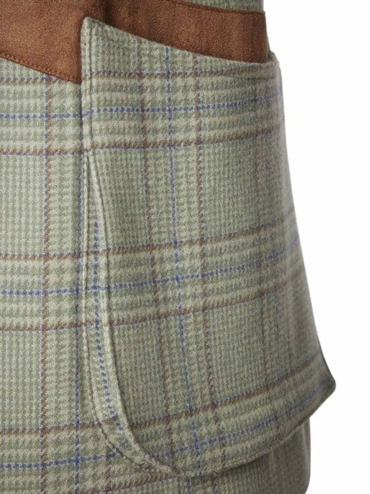 Advie Tweed Shooting Vest Women Willow Green Checked, view: 2