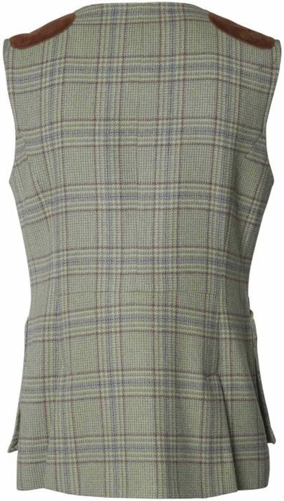 Advie Tweed Shooting Vest Women Willow Green Checked, view: 1