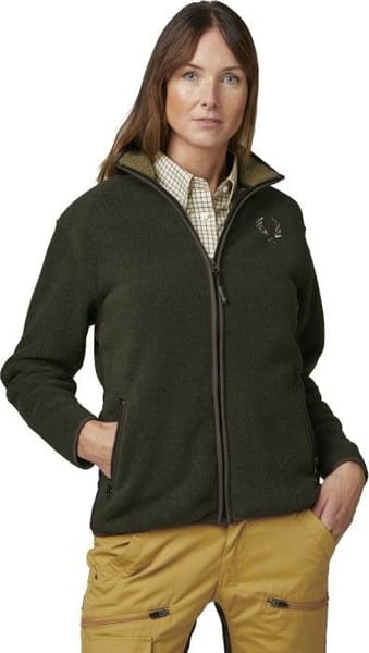 Mainstone fleece Cardigan Greenmelange Dame, view: 4