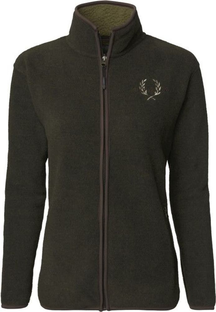 Mainstone fleece Cardigan Greenmelange Dame, view: 0