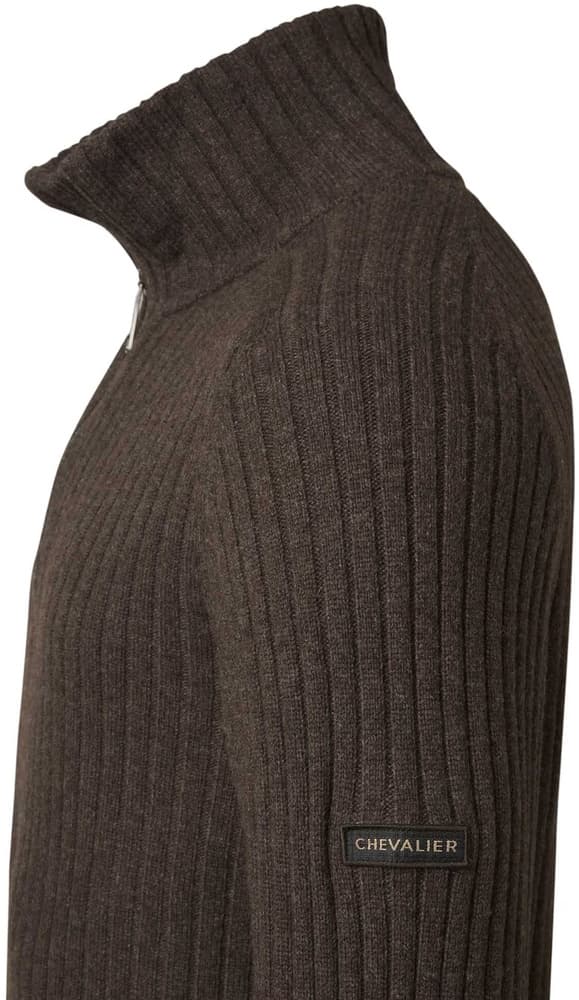 M's Antony Half Zip Wool Pullover Antler Brown, view: 2