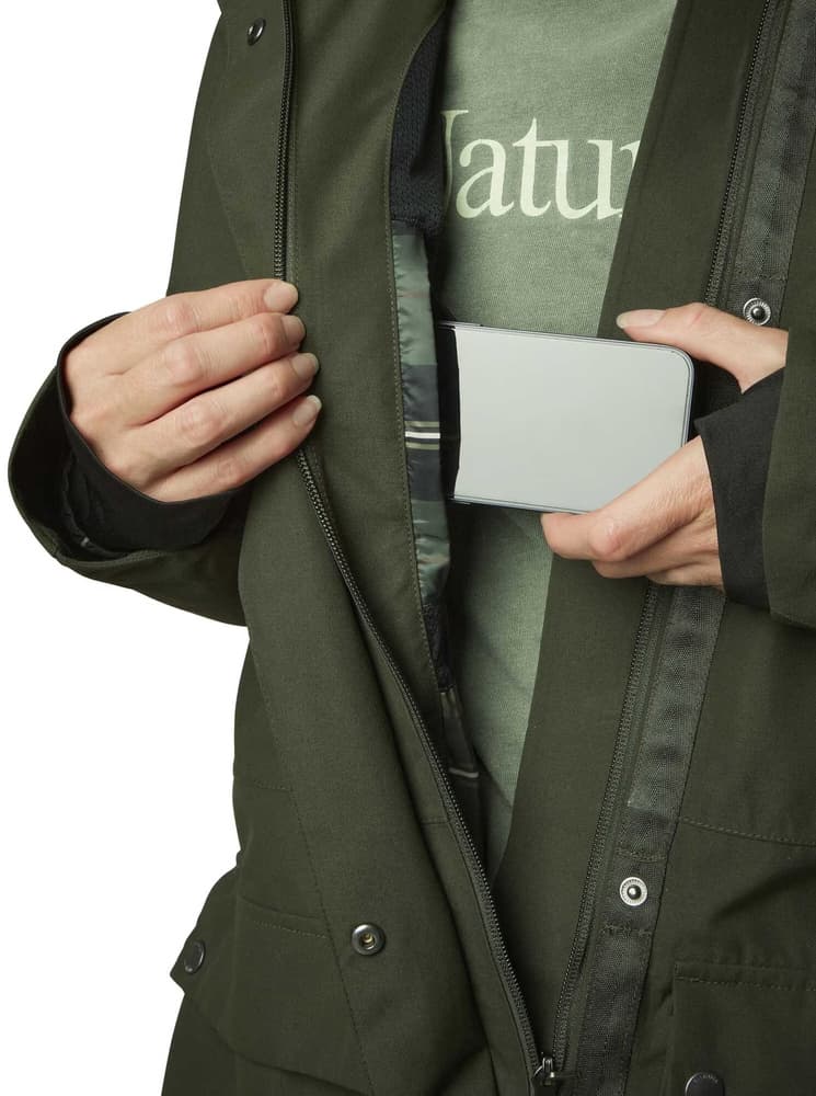 Fractus Chevalite Rain Coat Women Tobacco Green, view: 5