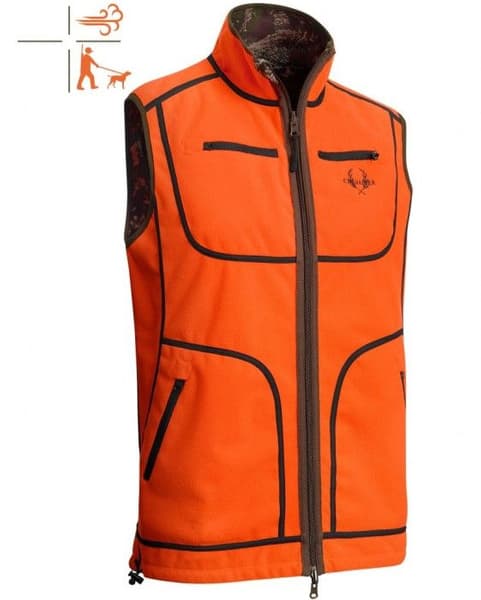 Pixel Camo Reversible Windblocker Vest Highvis/Camo S, view: 4