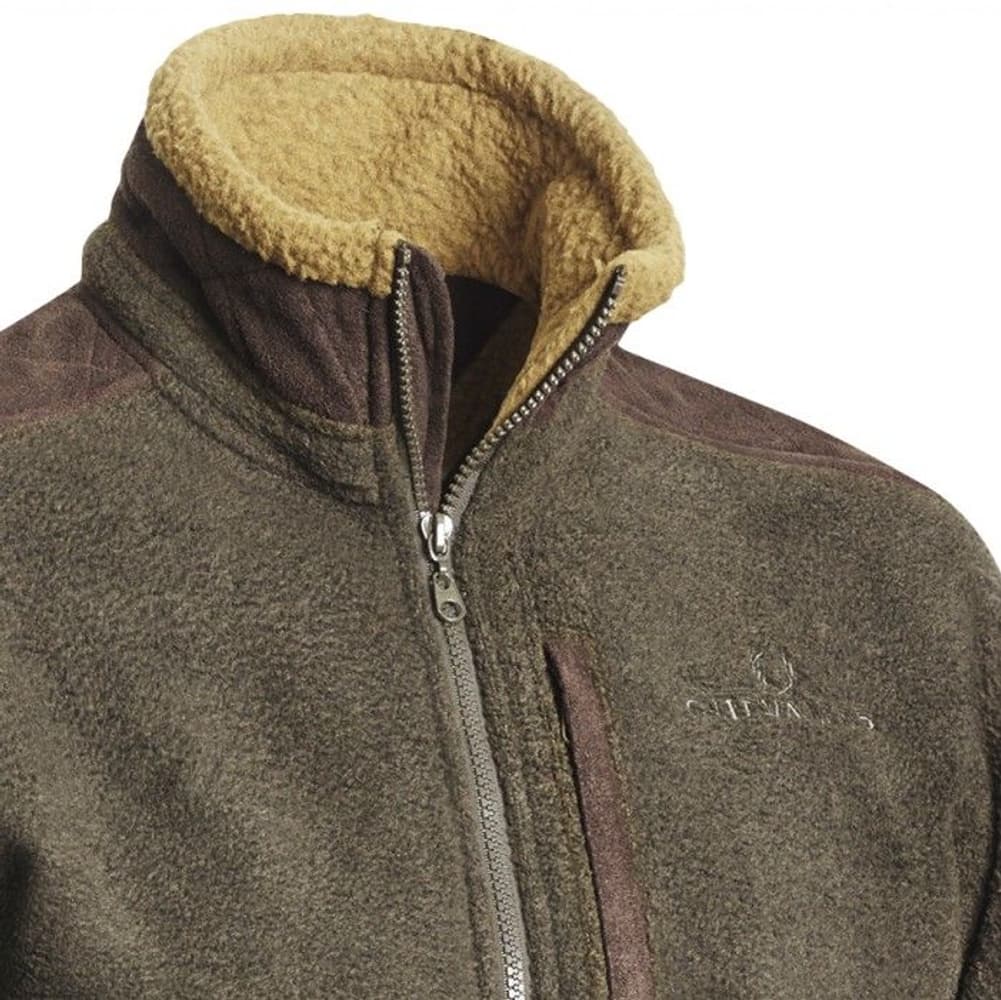 Milestone Fleece Cardigan Green Melange Herre, view: 1