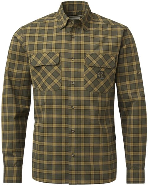 M's Creek Shooting Fit Coolmax Shirt Moss Checked, view: 0