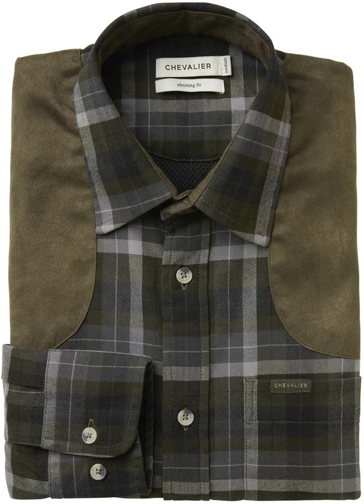Chill Coolmax Shirt Men Fern Green Checked, view: 4