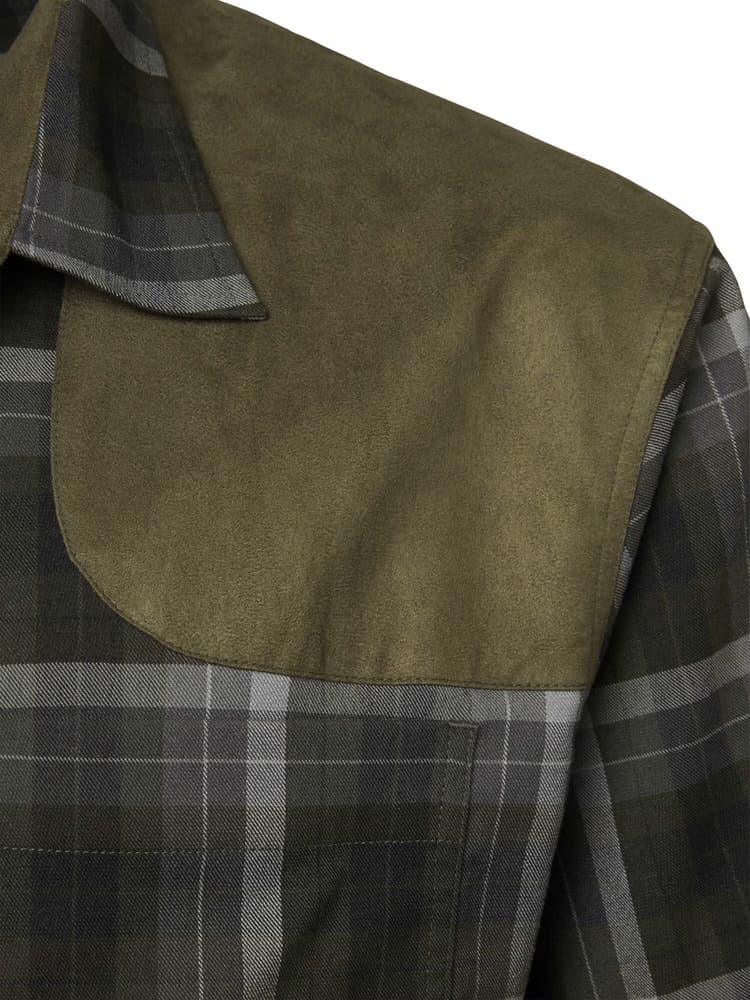 Chill Coolmax Shirt Men Fern Green Checked, view: 3