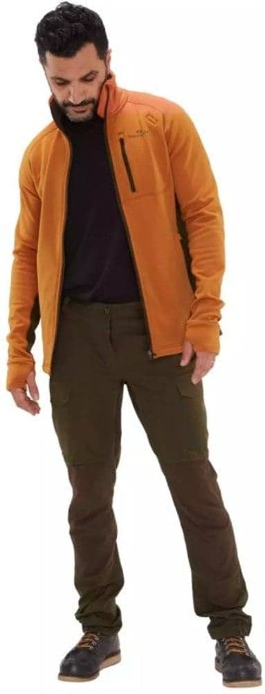 Tay Fleece Herre Orange/Brown, view: 3