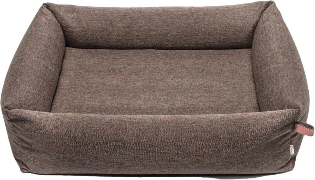 Sleepy Dog Bed S+ Herringbone Brown, view: 0