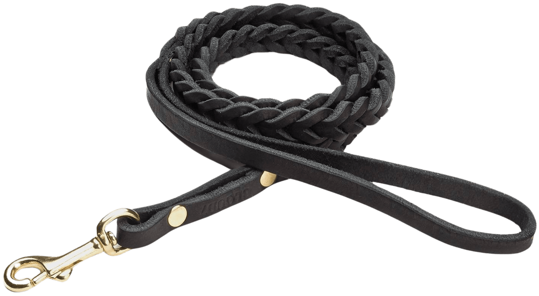 Leash Central Park L Black Gold Braided, view: 0