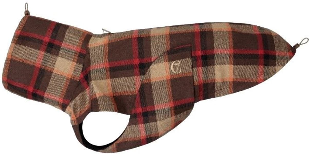Dog Rain Coat Glasgow size 2 Plaid Orange, view: 0