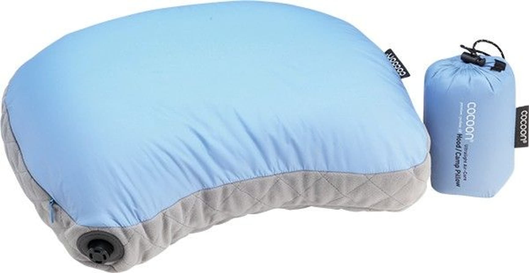 Air Core Pillow Hood/Camp UL Light-Blue/Grey, view: 0