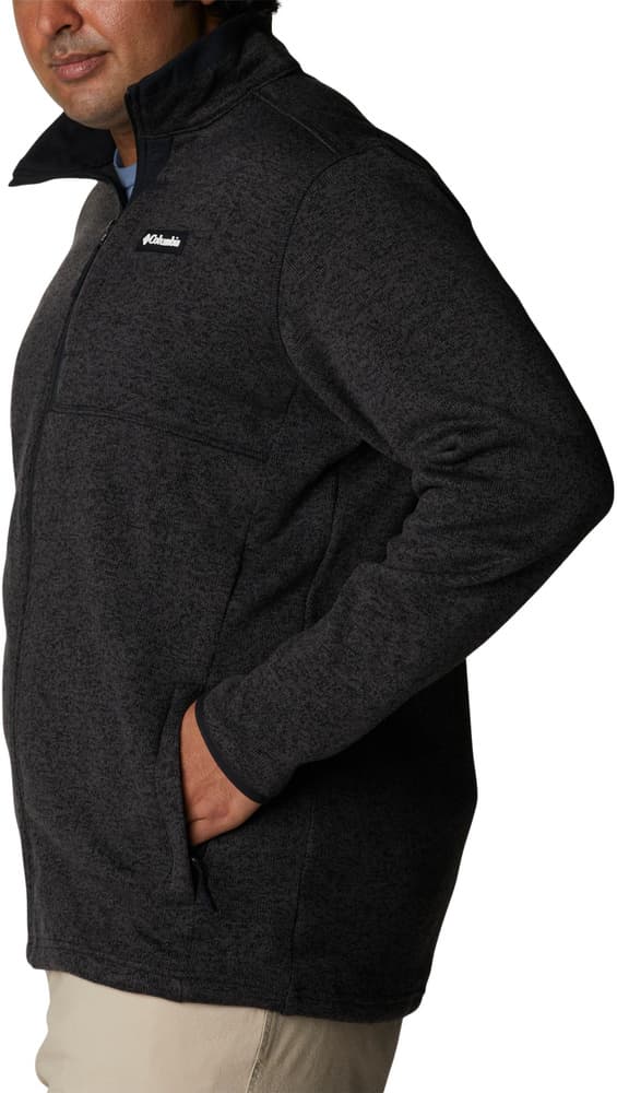 M's Sweater Weather Full Zip Heather Black, view: 3