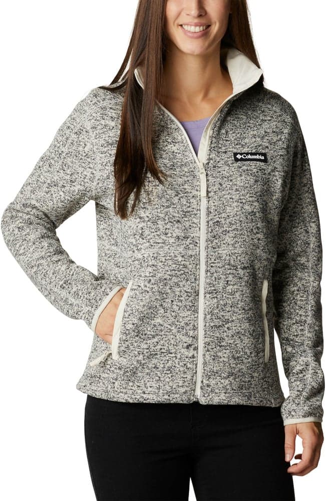 W's Sweater Weather Full Zip Chalk Heather, view: 0