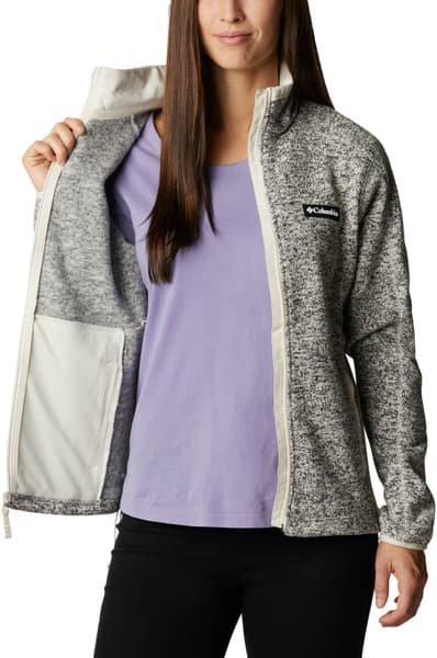 W's Sweater Weather Full Zip Chalk Heather, view: 3