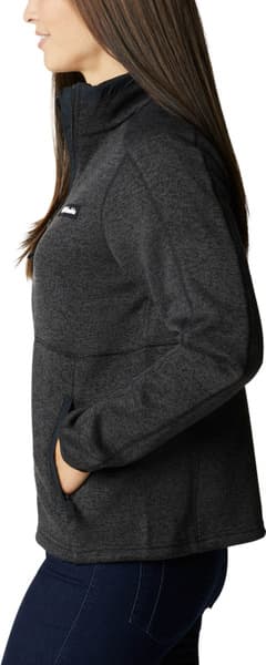 W's Sweater Weather Full Zip Heather/Black, view: 3