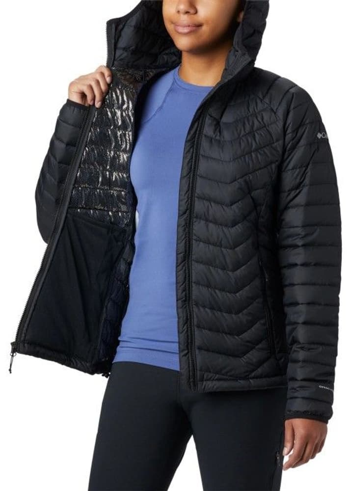 W's Powder Lite Hooded Jacket Black, view: 1