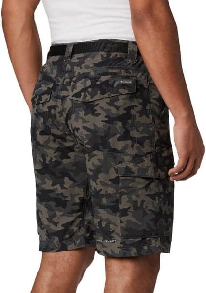 Silver Ridge Printed Cargo Short Black Camo, view: 1