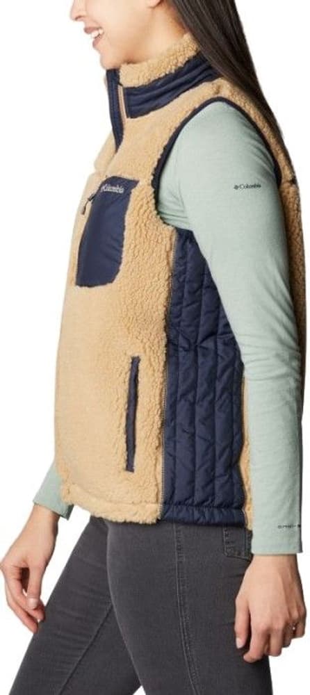 W's Archer Ridge Sherpa Fleece Vest Beach/Dark Nocturnal, view: 2