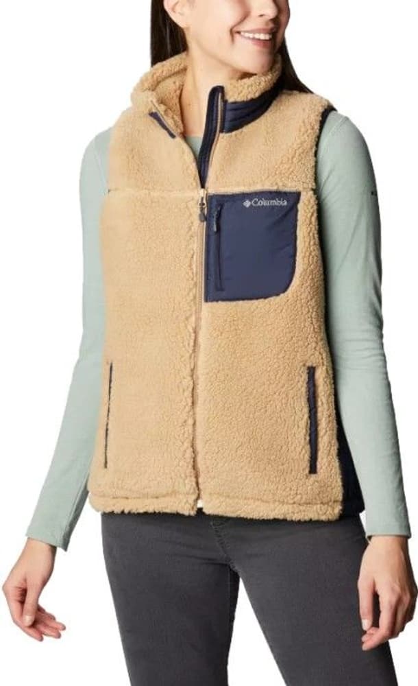 W's Archer Ridge Sherpa Fleece Vest Beach/Dark Nocturnal, view: 0