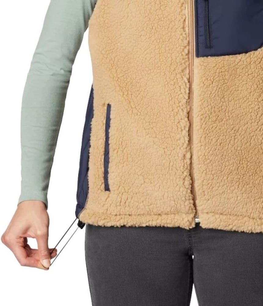 W's Archer Ridge Sherpa Fleece Vest Beach/Dark Nocturnal, view: 4
