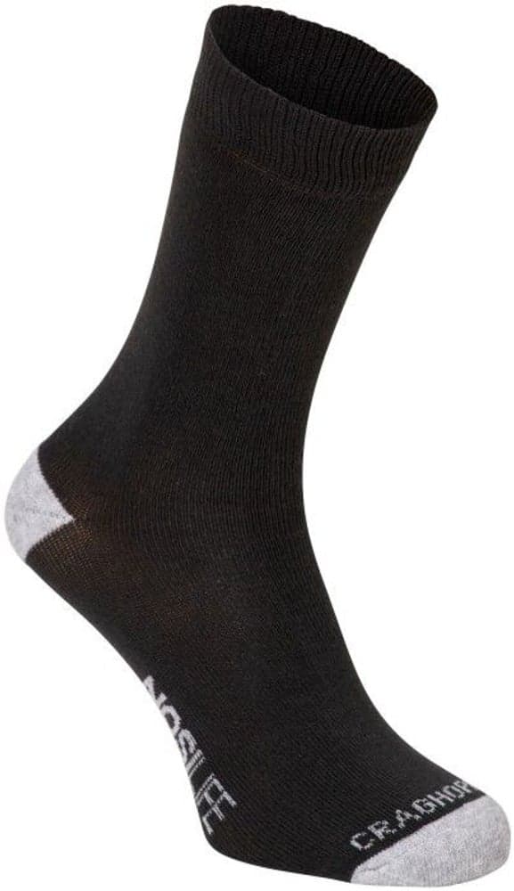 NosiLife Twin Sock Pack Soft Grey Marl Charcoal, view: 2