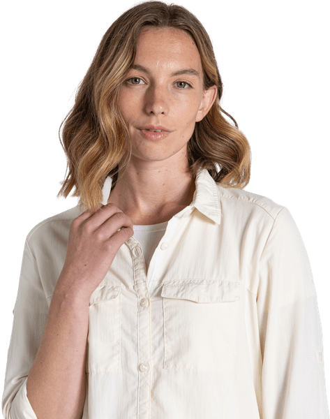 W's NosiLife Adventure LS Shirt III Seasalt, view: 3