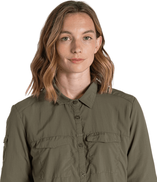 W's NosiLife Adventure LS Shirt III Wild Olive, view: 3